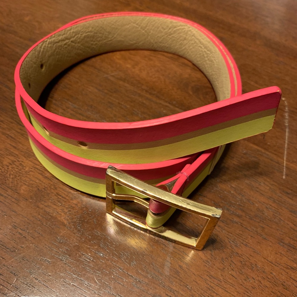 Vince Camuto Multicolored Leather Belt